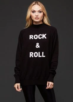Pretty Attitude Rock On Rock'n'Roll Knit Sweater Black Label
