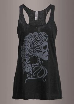Pretty Attitude Black Label Love Me Forever Skull Cameo Tank Top