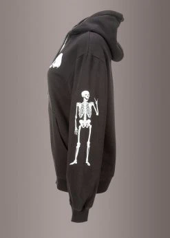 Pretty Attitude Rebel Yell Zip Up Skull Hoodie