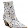 White Label Matisse Amore Snakeskin Animal Print Ankle Boot