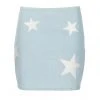 Pretty Attitude White Label Denim Mini Skirt With Star Patches