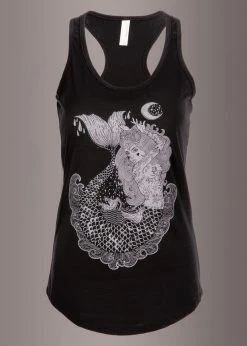 Pretty Attitude Black Label Mermaid Vibes Black Loose Fit Tank Top