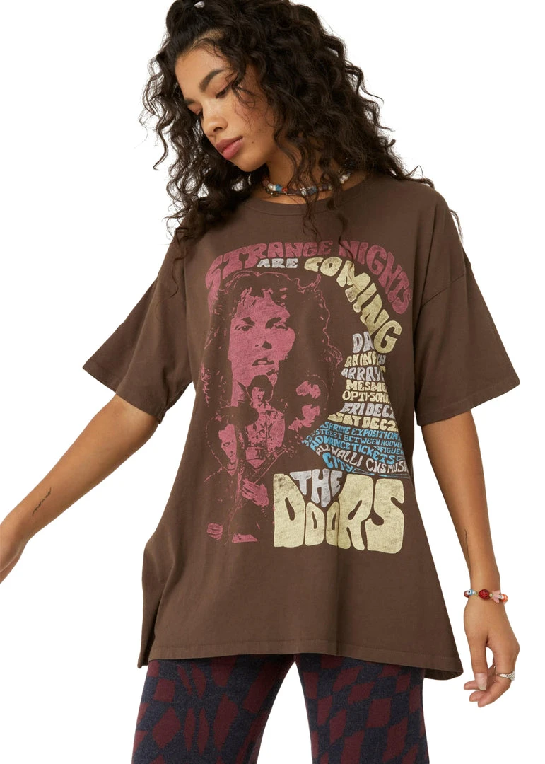 The Doors Strange Nights Are Coming Band Tee By Daydreamer LA White Label