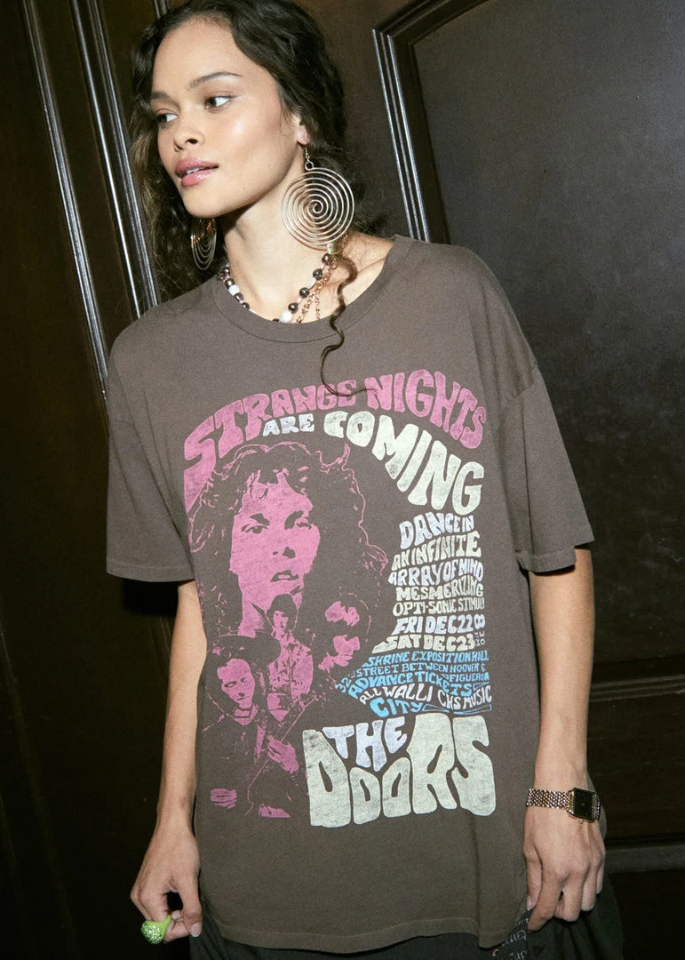 The Doors Strange Nights Are Coming Band Tee By Daydreamer LA White Label