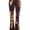 Pretty Attitude White Label Tie Dye Bell Bottoms Flared Wide Leg Pants
