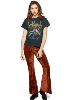 White Label Led Zeppelin UK 1970 Tour Band Shirt By Daydreamer LA