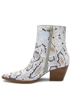 White Label Matisse Amore Snakeskin Animal Print Ankle Boot